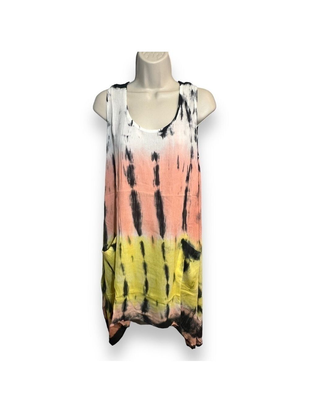 Raya Sun Womenās Ombre Tie Dye Swim Coverup Size Small